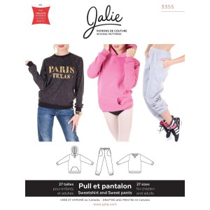 ¨Patron Pulls et pantalon molletonnés Jalie adultes et enfants