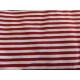 BORD COTE bio rayé rouge/blanc Lillestoff - grande laize