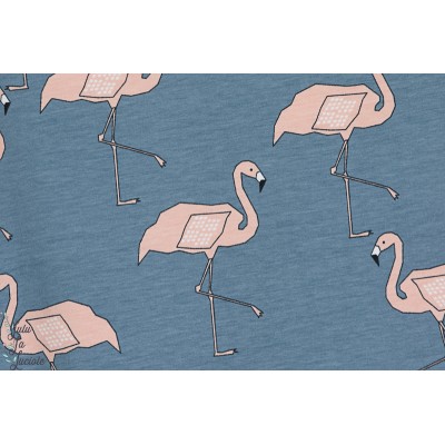 Jersey bio Flamingo Blue flamand rose bleu elveyckan design